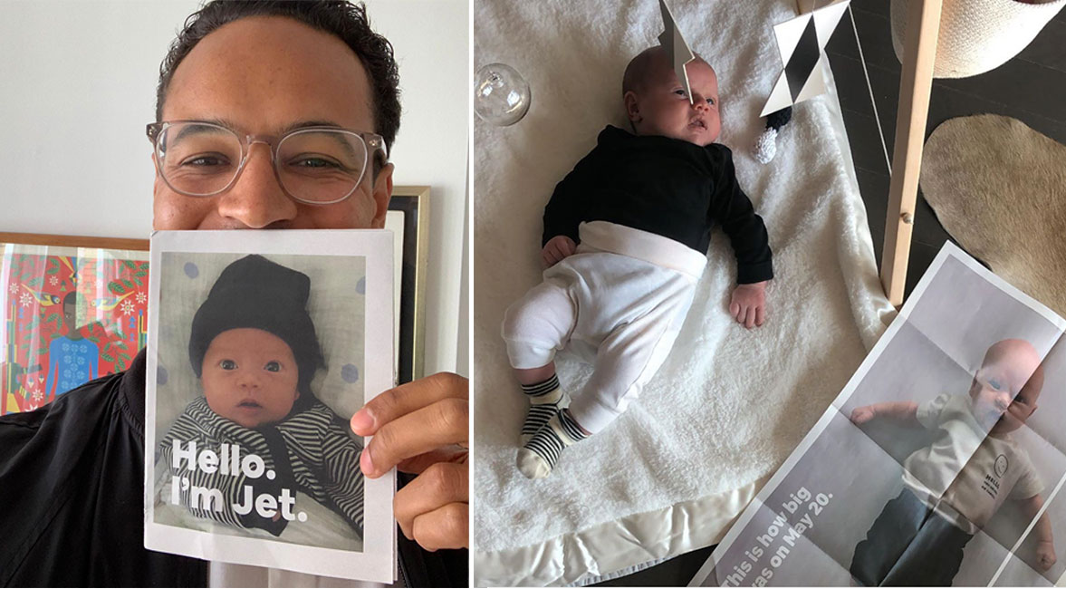 Custom birth announcement newspaper. Printed by Newspaper Club.